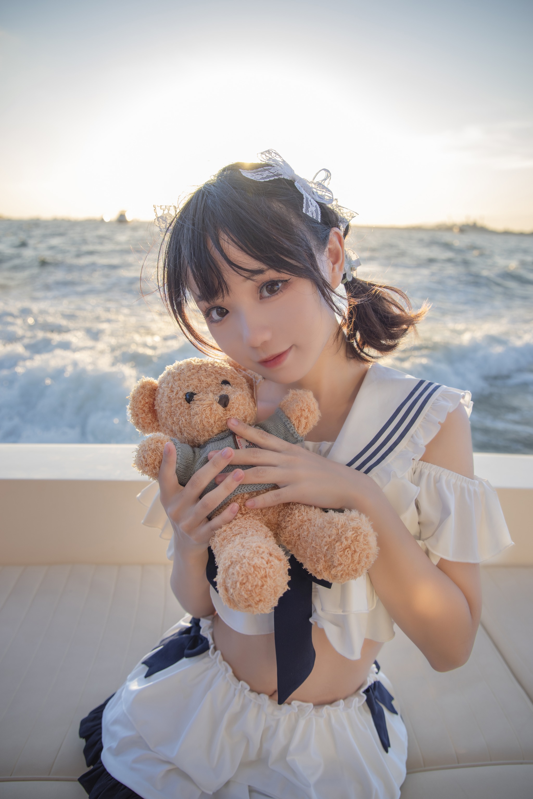花柒Hana - NO.013 三亚熊之海J风泳装[12P]-XikXak